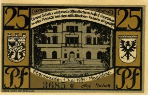 Eberswalde, Stadt: 25 Pfennig 1921