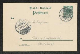 Brief von Moritz Heimann an Gerhart Hauptmann