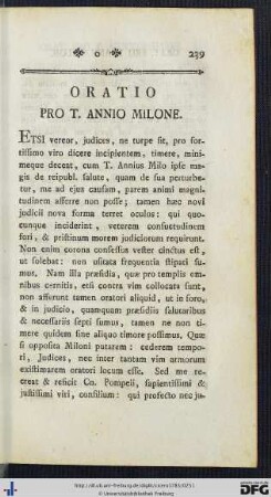 Oratio Pro T. Annio Milone.