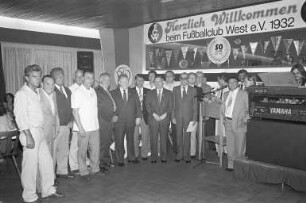 Fußballclub West e.V. 1932. Festbankett zum 50jährigen Jubiläum im Clubhaus