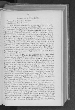 Sitzung am 9. März 1886.