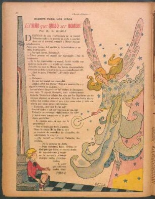 El niño que quiso ser hombre : Cuento para los niños