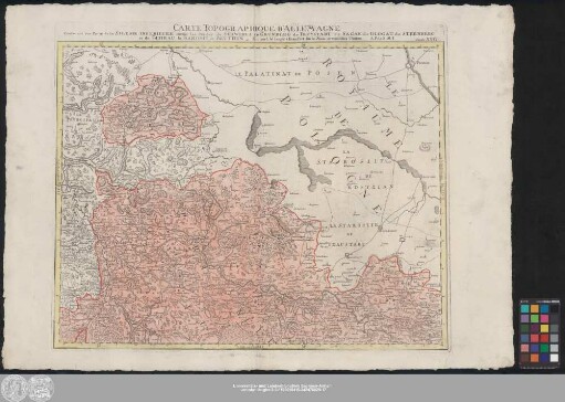 Feuille XXVI: Carte Topographique D'Allemagne Contenant une Partie de la Silesie Inferieure savoir les Cercles de Schwibus de Grunberg de Freystadt de Sagan, de Glogau de Sternberg et de Guhrau le Baronie de Beuthen A. P. de s. M I.