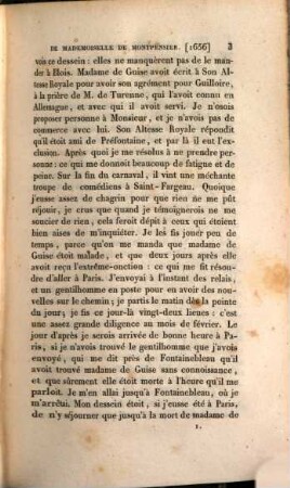 Collection des mémoires relatifs à l'histoire de France, 42. Mémoires de Mademoiselle de Montpensier, Tome III