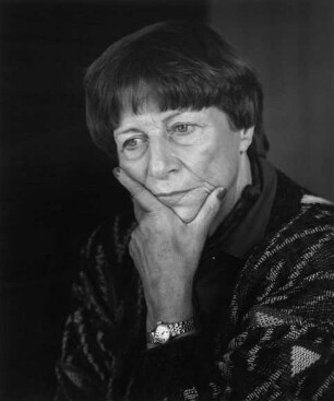 Margarete Mitscherlich (1917-2012; Psychoanalytikerin, Medizinerin und Autorin; psychoanalyst, medic and author). 1986