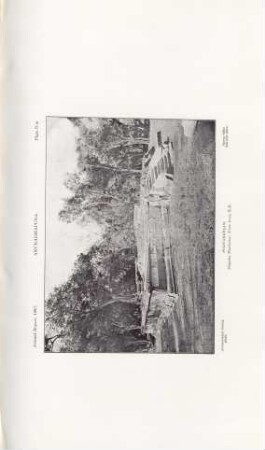 Plate D*. Anurádhapura. Puliyankulama. Dágaba Platform: View from N.E.