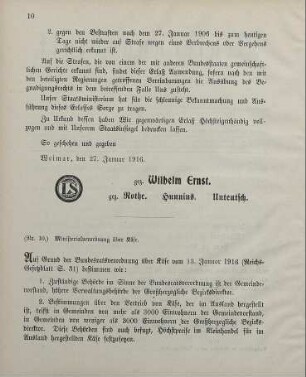 Nr. 10: Ministerialverordnung über Käse
