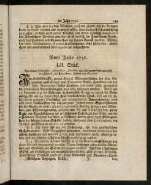 249-464, Vom Jahr 1736.
