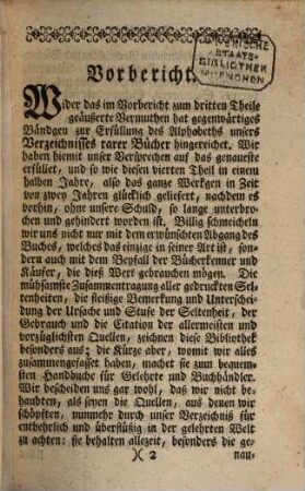 Bibliotheca Librorvm Rariorvm Vniversalis, Oder vollständiges Verzeichniß rarer Bücher, 4. S - Z
