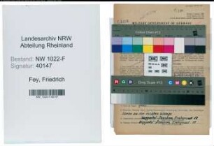 Entnazifizierung Friedrich Fey , geb. 24.10.1902 (Kraftfahrer)