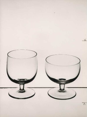 Cocktailgläser "743" und "744" der Kristallglasmanufaktur Theresienthal