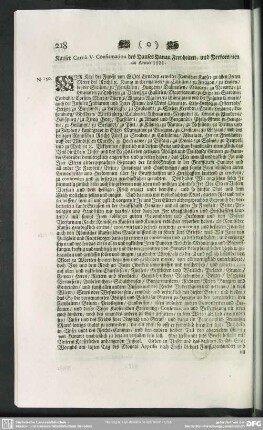 N.150. Kayser Caroli V. Confirmation des Hauses Hanau Freyheiten, und Herkommen de Anno 1521