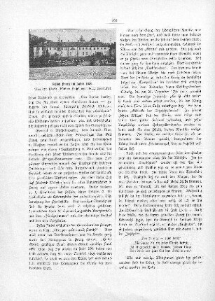 Abbildung: Schloß Paretz im Jahre 1839