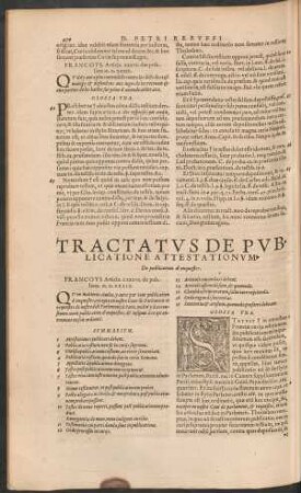 Tractatus De Publicatione Attestationum.