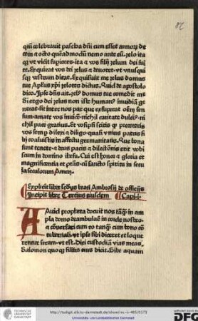 Aavid (!) propheta docuit nos tamquam in ampla domo deambulare in corde nostro et conversari cum eo tamquam cum bono contubernali...