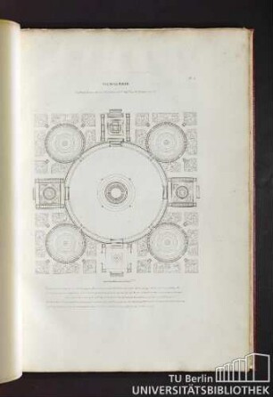 Pl. 5. Menagerie. Sujet du grand prix proposé par l'academie en 1783 et remporté par Mr Vaudoyer.