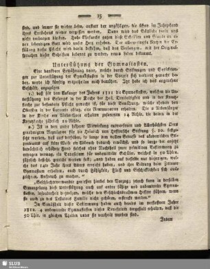 Unterstützung der Gymnasiasten