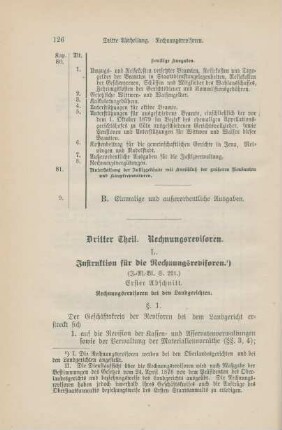 Dritte Abtheilung: Rechnungs-Revisoren.