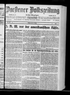 Dorstener Volkszeitung. 1919-1933