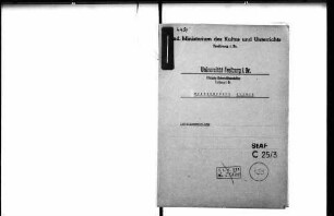 Räumliche Unterbringung der Infektionsabteilung der Medizinischen Klinik