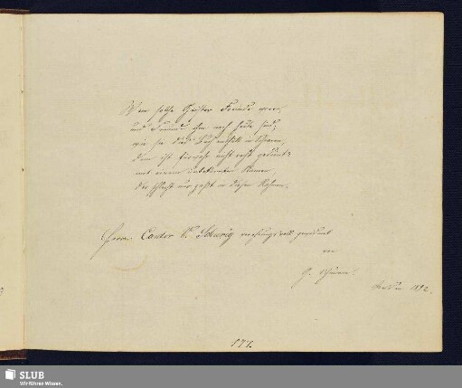 Schumann, G.; 1892 [Texteintrag]