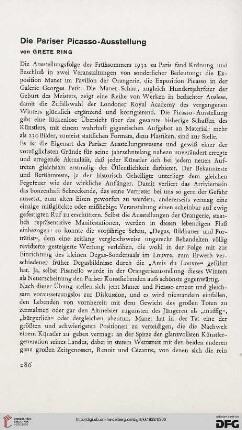 Die Pariser Picasso-Ausstellung