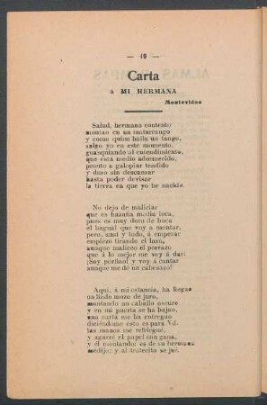 Carta a mi hermana