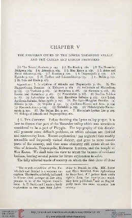 Chapter V: The phrygian cities of the lower Maeander Valley and the Carian and Lydian frontiers
