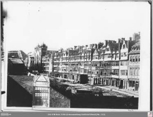 Südöstlicher Teil der Judengasse mit Hauptsynagoge von Süden