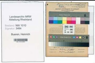 Entnazifizierung Heinrich Bueren , geb. 25.03.1906 (Schreinermeister)