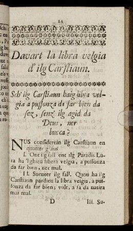 Davart la libra velgia d' ilg Carstiaun.