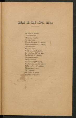 Obras de José López Silva