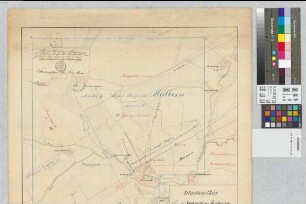 Situationsriß für die Soolquellen Muthung Heilborn