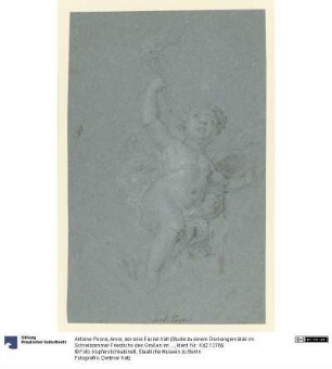 Amor, der eine Fackel hält (Studie zu einem Deckengemälde im Schreibzimmer Friedrichs des Großen im Schloss Charlottenburg)