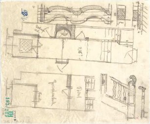 Fischer, Theodor; Würzburg, Münsterplatz; Sparkasse - Detail