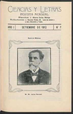 [Fotografía de] Sr. Dr. Julián Coronel.