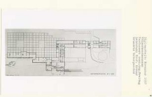 Völkerkundemuseum, Berlin-Mitte (Diplomarbeit bei Willy Kreuer): Grundriss Untergeschoss 1:200