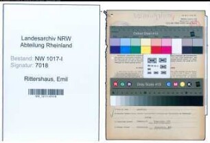 Entnazifizierung Emil Rittershaus , geb. 17.03.1896 (Fabrikant)