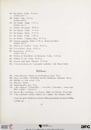 Silber (Nr. 664-671)