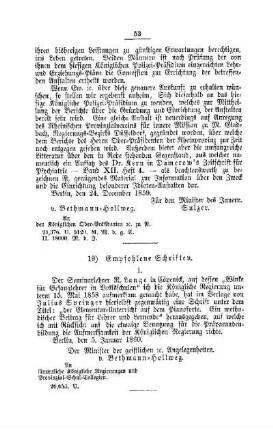 Empfohlene Schriften : [IV. Elementarschulwesen],