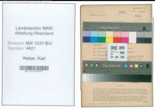 Entnazifizierung Karl Weber , geb. 15.04.1905 (Buchhalter)