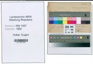 Entnazifizierung Eugen Huber , geb. 18.07.1900 (Schlosser)