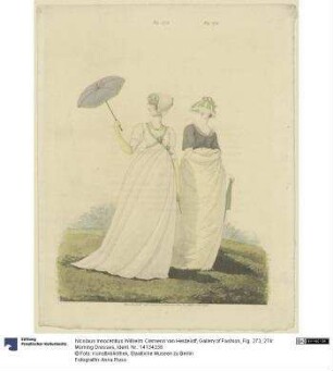 Gallery of Fashion, Fig. 273, 274: Morning Dresses