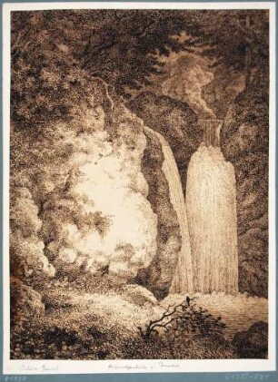 Wasserfall im "Lübauer Gründel im Rabenauer Grund