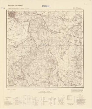 2239 Güstrow, Topographische Karte 1:25000 (4cm - Karte)