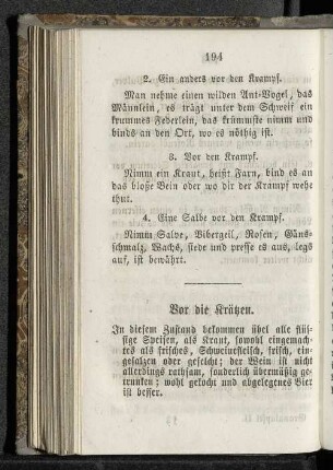 Vor die Krätzen.
