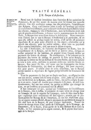 § II. Banque d'Amsterdam