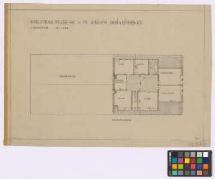 Pr[eußisch] Ströhen (Kreis Lübbecke): Rohlfings neuer Hof. Haupthaus (Grundriss des Dachgeschosses)