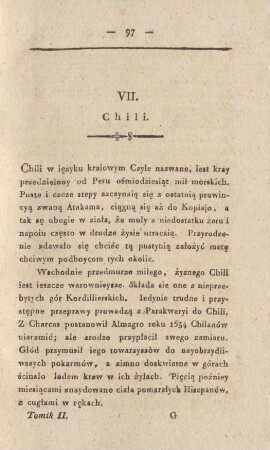 VII. Chili
