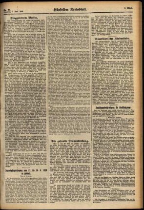 Zweite Ausgabe vom Dienstag, den 01. Juni 1926.